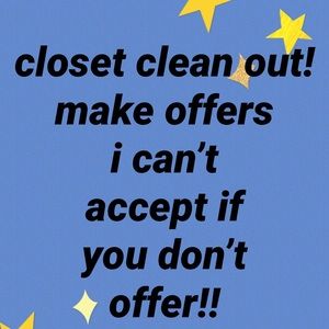 CLOSET CLEANOUT